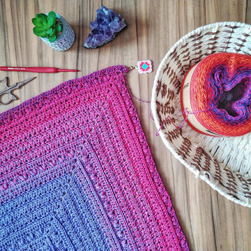 Hearts of the Rows Shawl