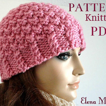 Pattern Women Hat Knit Beanie