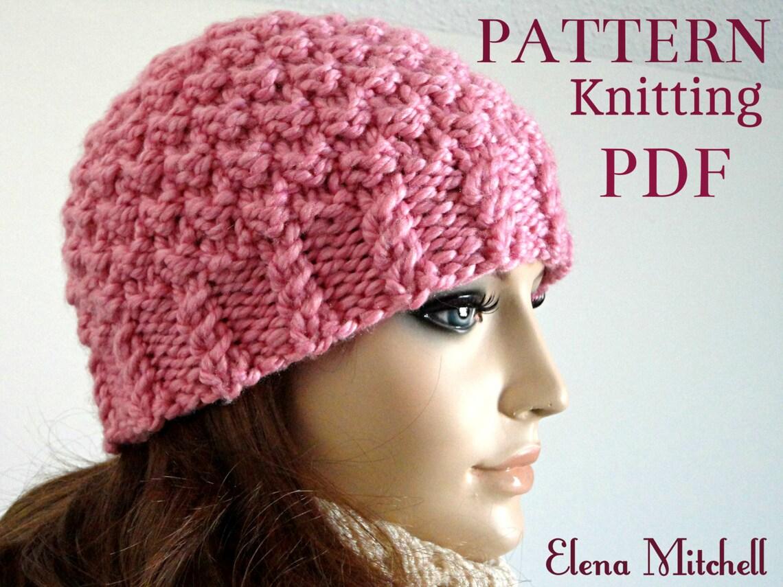 Pattern Women Hat Knit Beanie