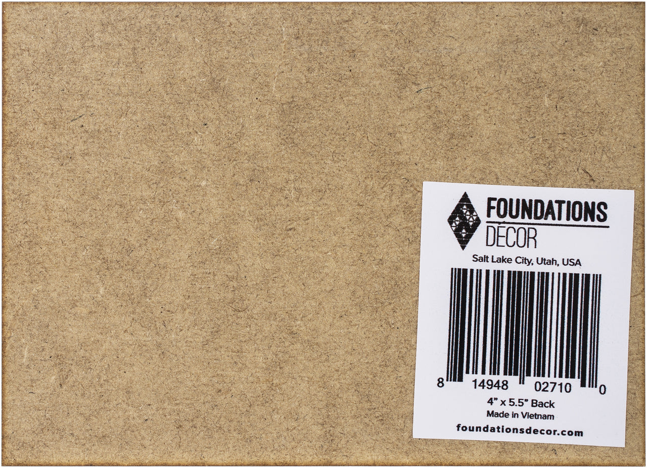 Foundations Decor Magnetic Shadow Box Board Blank 4"X5.5" 6/Pkg - Bottom Position