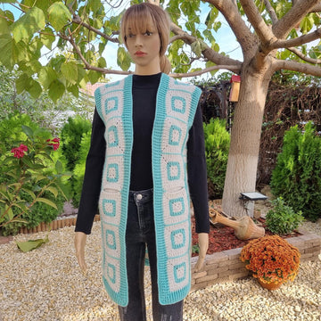 Crochet Vest with granny squares