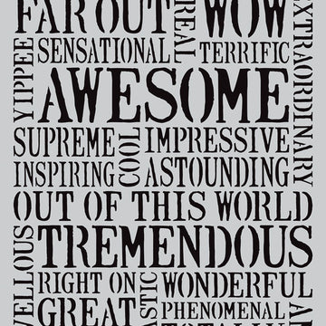 Darkroom Door Stencil 6"X9" - Awesome