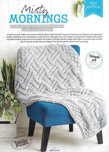 Chunky Basket Stitch Throw