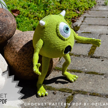 Crochet Pattern Amigurumi MIke the monster toy