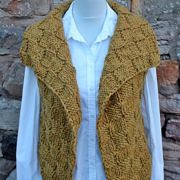 Dijon wrap/sleeveless jacket