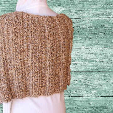 Chunky Ribbed Cape or Cowl