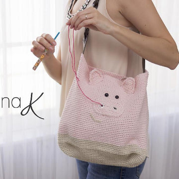 Pig Project Bag or Purse for Crafters