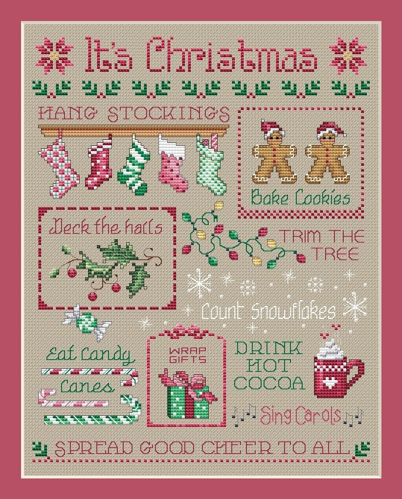 Sue Hillis Designs It's Christmas - L419 - Leaflet