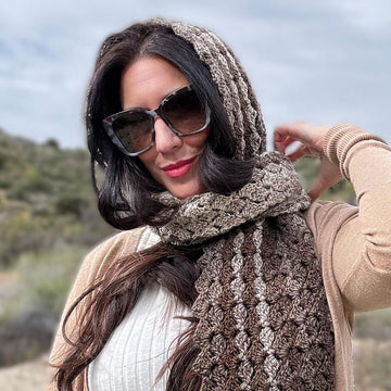 Sweet Stripes Hooded Scarf