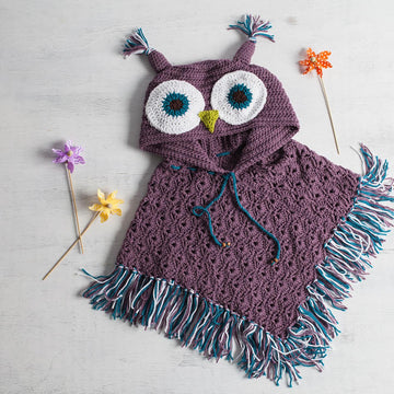 Hooded Owl Poncho