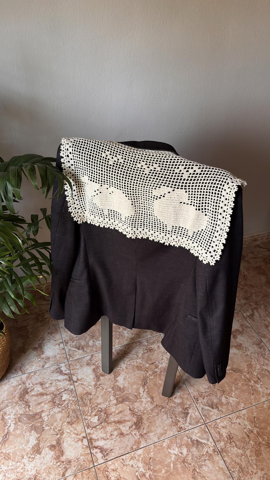 Sheep in the Meadow Crochet Sailor Collar