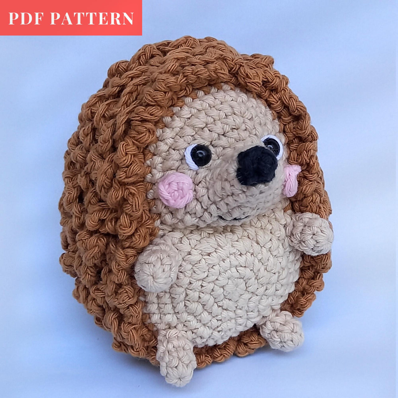 No Sew Beaded Fidget Hedgehog Crochet Pattern