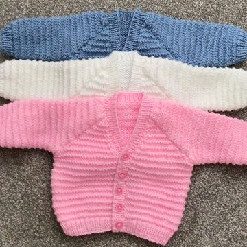 Garter stitch Pattern baby cardigan