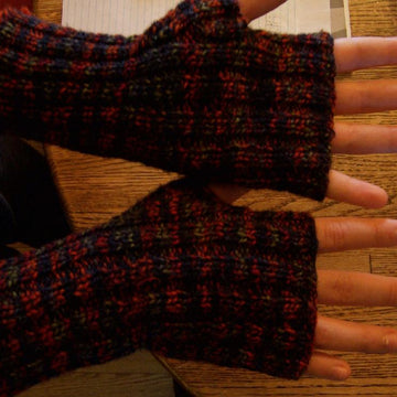 Cobblestone Fingerless Mitts