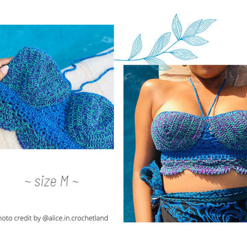 MERMAID Bralette - Crochet Pattern - Summer Top