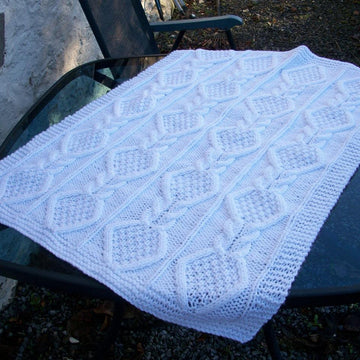 Diamond Cables Baby Blanket