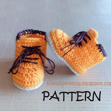 Timberland style baby booties