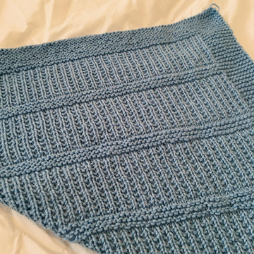 Ribbed Stripy Blanket