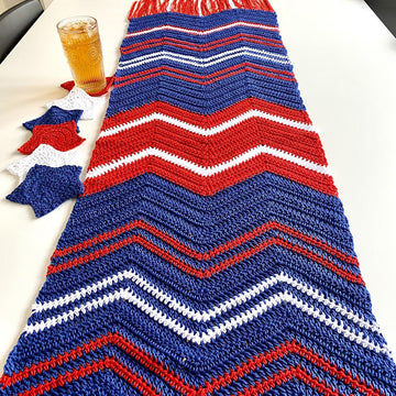 Fireworks Table Runner & Star Coaster Set