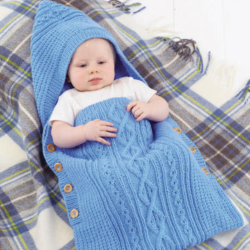 Baby's Sleeping Bag in Sirdar Supersoft Aran - 4901 - Downloadable PDF