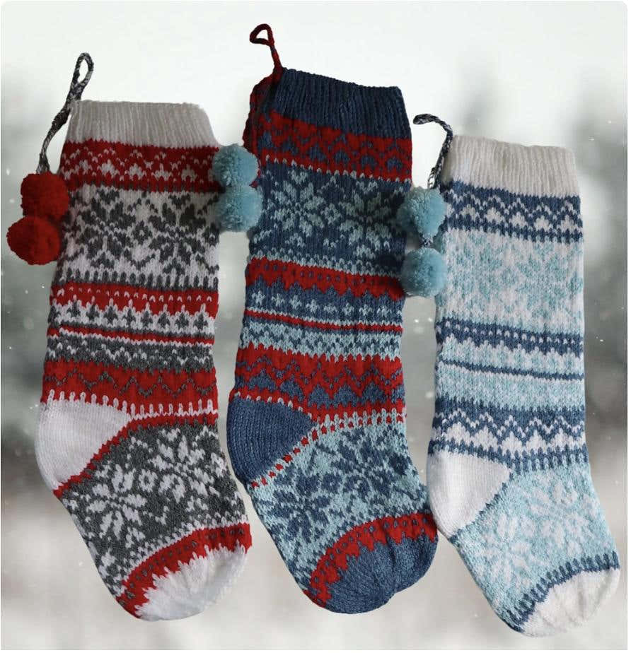 Snowflake Christmas Stocking