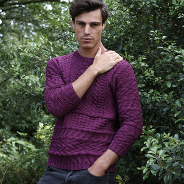 Claes Sweater - Knitting Pattern For Men in MillaMia Naturally Soft Aran