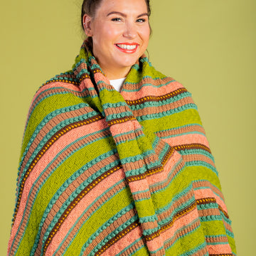 Forest Floor Afghan - Free Afghan Knitting Pattern For Home in Paintbox Yarns Simply DK by Paintbox Yarns
