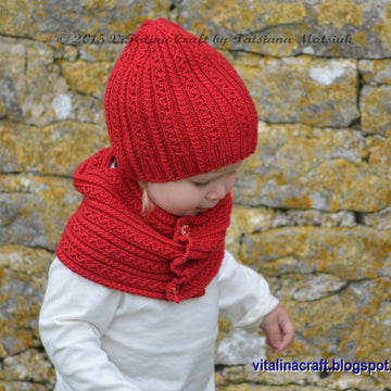 Tiny Cables Hat and Scarf