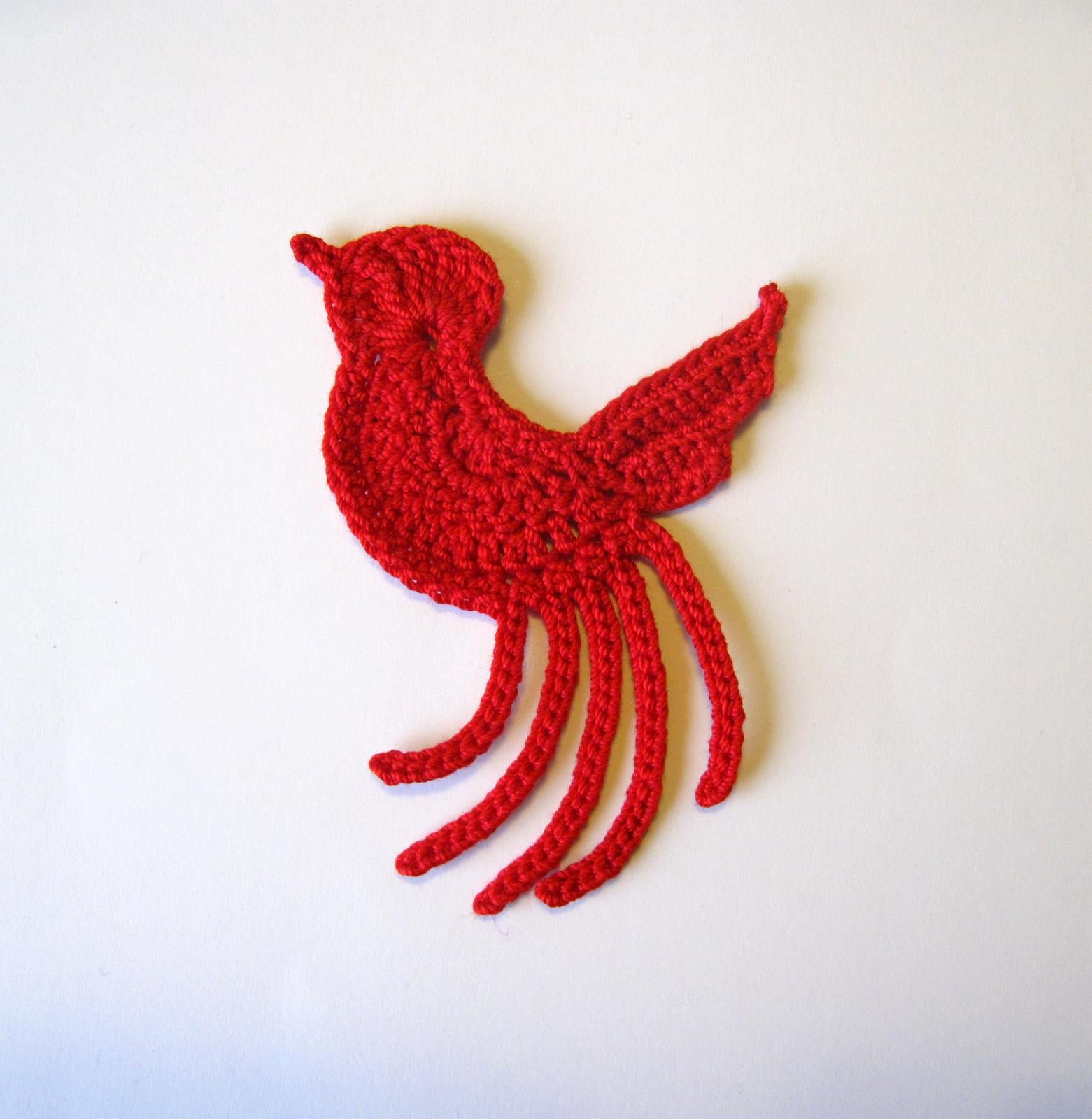 Bird Applique Crochet Pattern