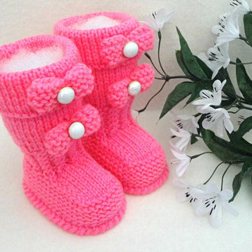 Baby Set Pompom Baby Beanie Baby Uggs PATTERN