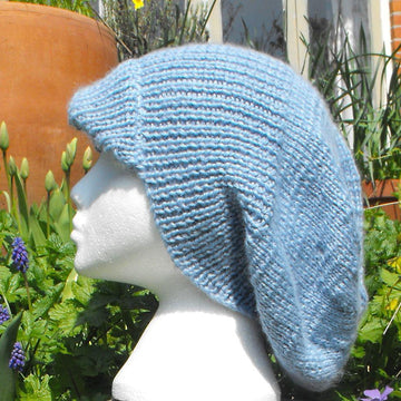PEAK SLOUCH BEANIE HAT KNITTING PATTERN - MADMONKEYKNITS
