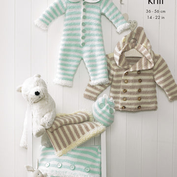 Baby Set in King Cole DK - 4233 - Downloadable PDF