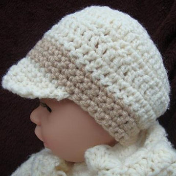 077, NEWSBOY CAP, newborn to adult sizes