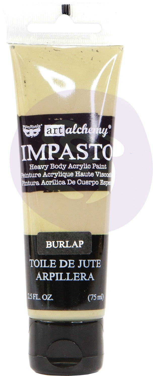 Prima Marketing Finnabair Art Alchemy Impasto Paint 2.5 Fluid Ounces - Burlap