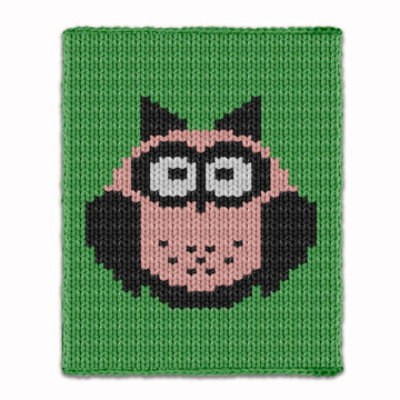 Finger Knitting Pattern - Owl Bird Knit Kids Blanket