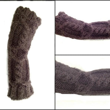 Arm Warmers Fingerless Gloves Knitting Pattern # 4