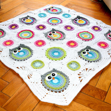 "Wisy Bisy Owl" blanket