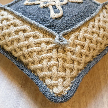Avalon Celtic cables cushion cover