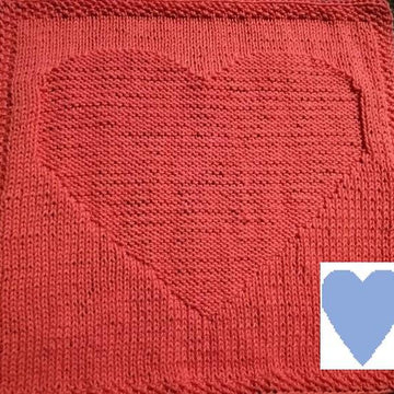 Nr. 156 Playing cards Heart 65 stitches