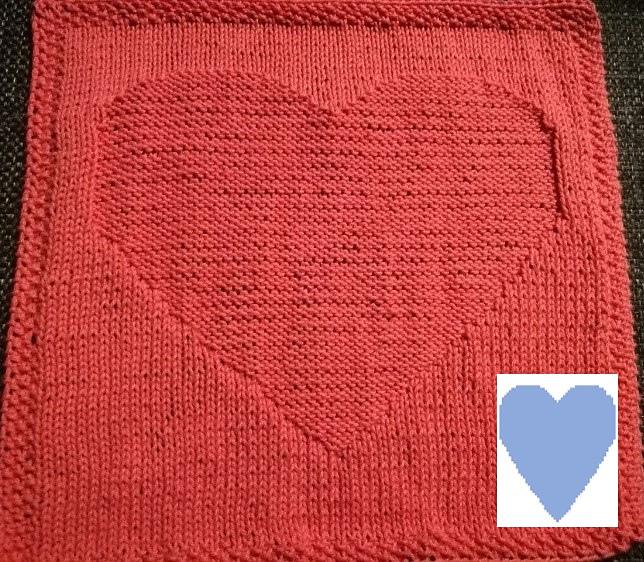 Nr. 156 Playing cards Heart 65 stitches