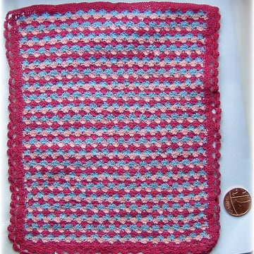 1:12th scale Tri-colour bedspread