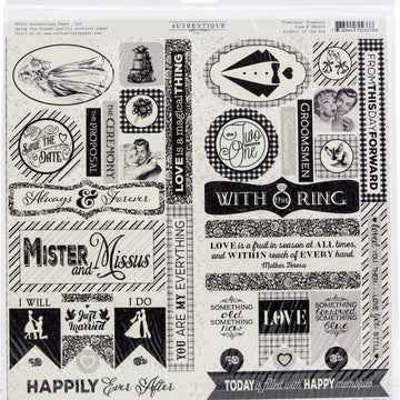 Authentique Paper Authentique Collection Kit 12"X12" - Timeless
