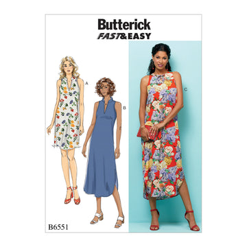 Butterick Misses' Dress B6551 - Sewing Pattern
