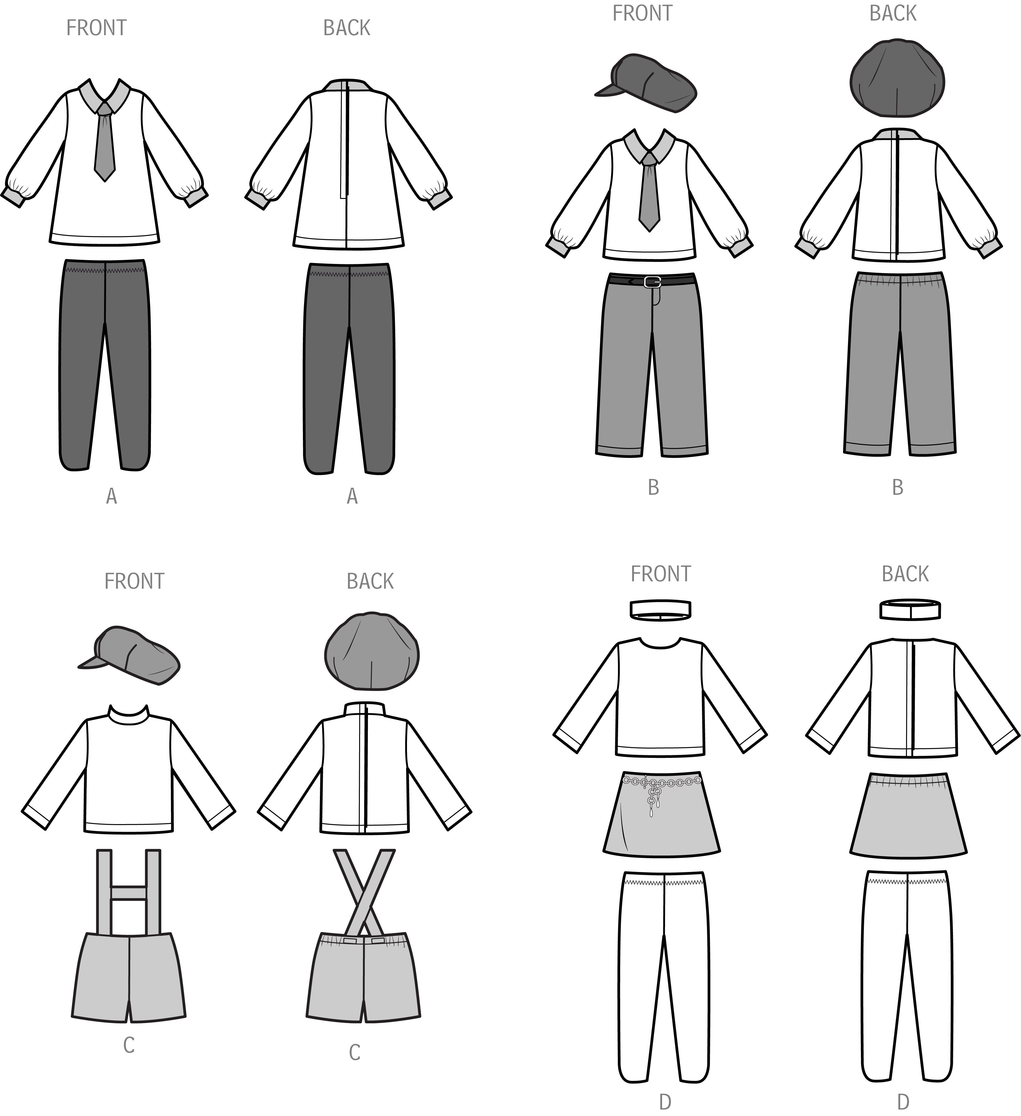 Simplicity 18" Doll Clothes by Elaine Heigl Designs S9768 - Sewing Pattern