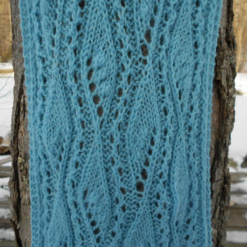 Airy Leaves Lace Scarf