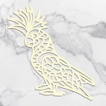 Artdeco Creations Sunburnt Country Laser Cut Coasterboard - Cockatoo 2.1"X2.7"