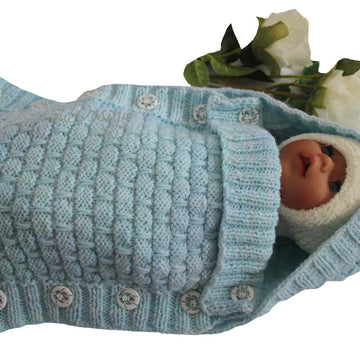 Baby doll sleeping bag blue