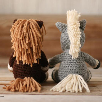 Small Animal Collection: Horse, Unicorn, and Zebra