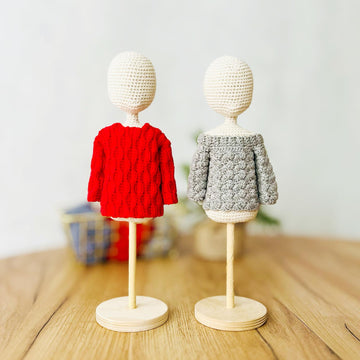 Crochet doll clothes, amigurumi doll clothes, doll outfit, doll sweater, crochet sweater pattern, Basic sweaters, Winter sweaters