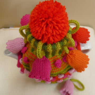 Bell Flowers and bobbles Tea Cosy